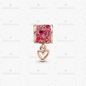 Pandora Pavé Freehand Heart Barrel Charm